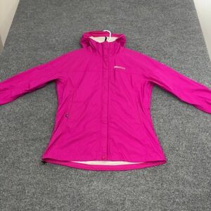 Marmot Jacket Womens Pink Nylon Hooded Lightweight Ripstop Rain Coat Gorpcore